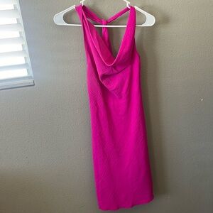 Halter Dress w/ cowl neck